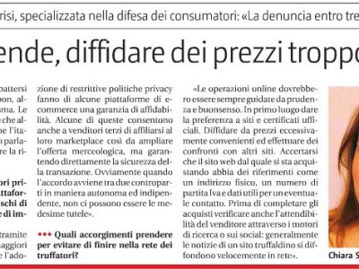 Più controlli su chi vende, diffidare dei prezzi troppo bassi